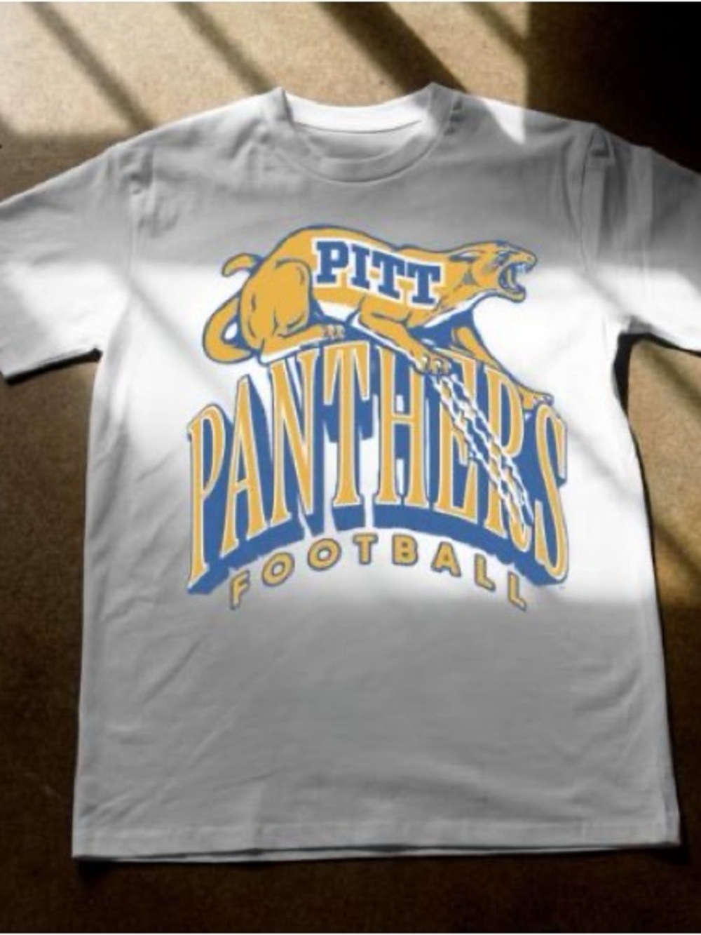 Pitt Panthers White Graphic T-Shirt